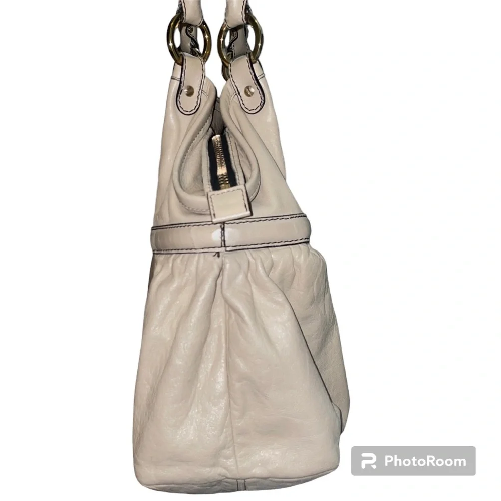 Fendi Large Chef Shopper Tote Bag in Chiaro Beige Cream Lambskin Leather Bag